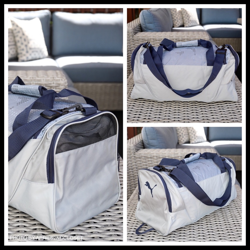 PUMA LOGO DUFFEL GYM TRAVEL BAG - Picture 5 of 8
